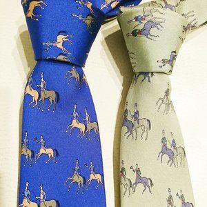 2 Stunning Hermes Paris Neckties